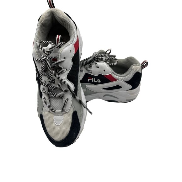 Fila Women's Running Shoes Size 7 Ray Tracer White Black Sneakers 3RM00588-102 - Picture 3 of 7